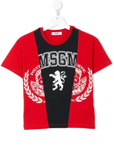 Msgm Kids футболка с логотипом