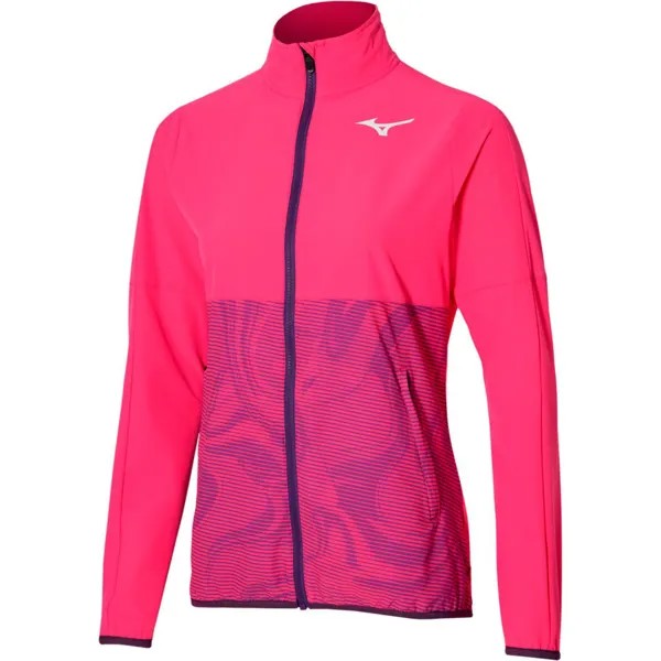 Куртка Mizuno Charge Printed Tracksuit, розовый