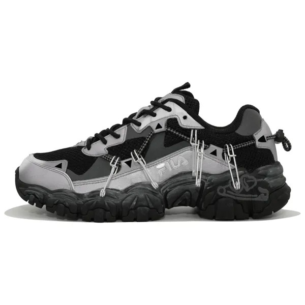 Кроссовки FILA Cat Claw Lifestyle Shoes Unisex Low-top Silver, черный
