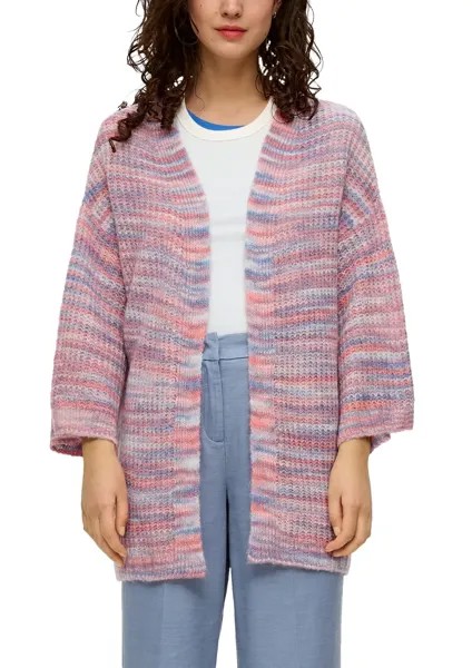 Кардиган S.Oliver, имитация шерсти, рукава 3/4, цвет Multicolor