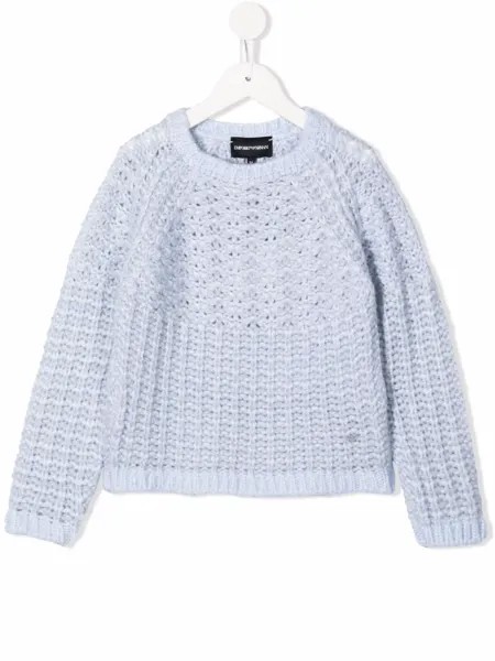Emporio Armani Kids джемпер крупной вязки