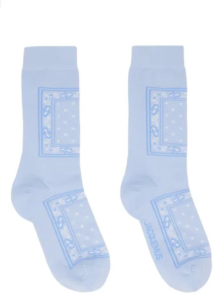 Синие носки 'Les Chaussettes Bandana' Jacquemus