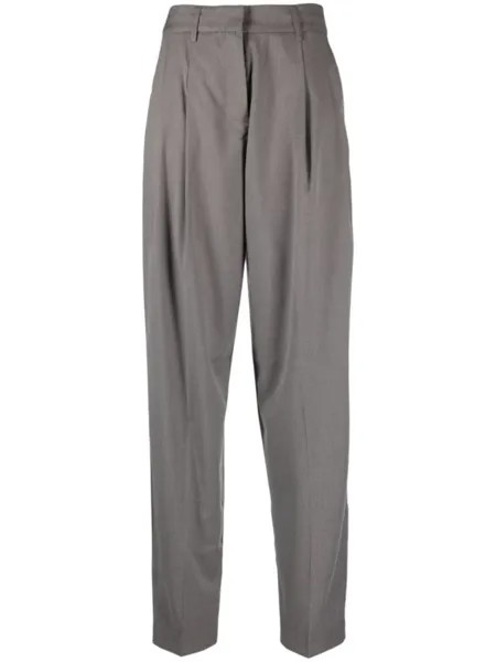 REMAIN pleat-detailing tailored trousers, серый