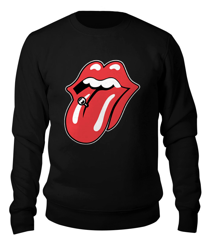 Свитшот унисекс Printio The rolling stones черный 2XL