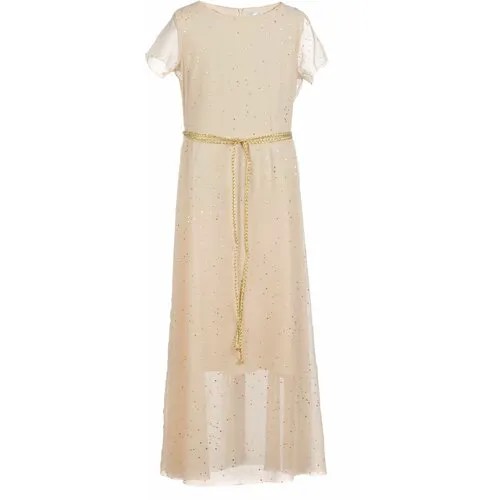 Платье Андерсен, размер 158, белый, бежевый