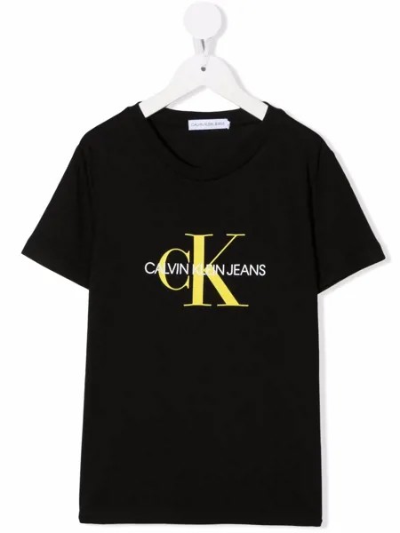 Calvin Klein Kids футболка из органического хлопка с логотипом