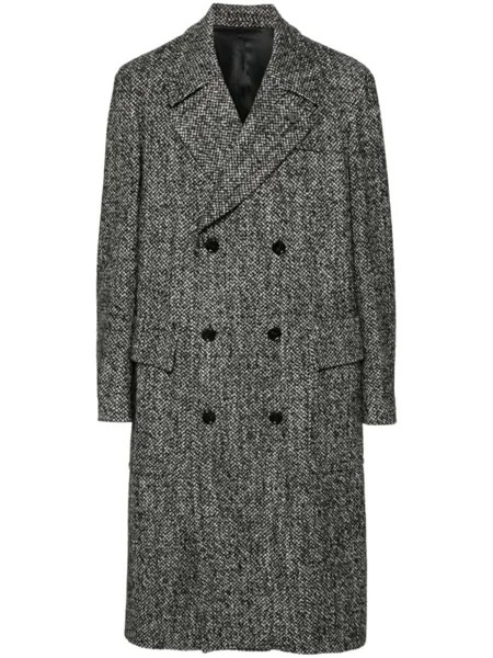 Lardini пальто с логотипом-зажимом, черный