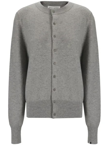 Extreme cashmere кардиган с круглым вырезом, серый
