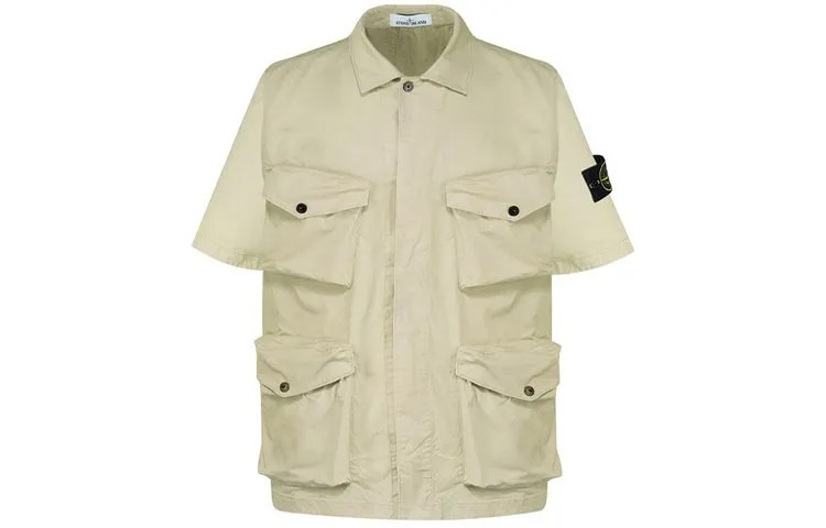 STONE ISLAND Мужская рубашка, цвет Beige