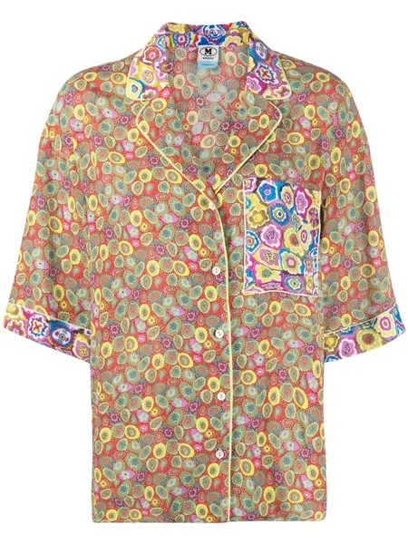 M Missoni рубашка с нагрудным карманом и цветочным принтом