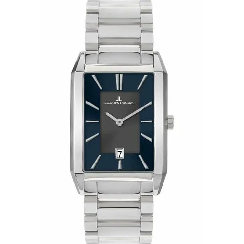 Наручные часы JACQUES LEMANS Classic 1-2160J, серый, синий