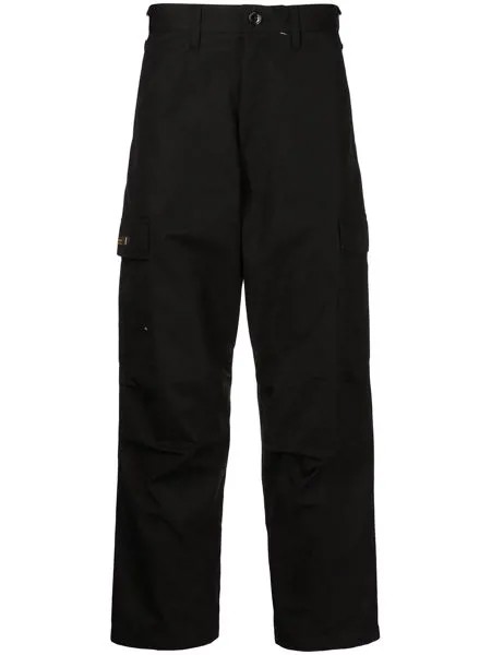 WTAPS прямые брюки с нашивкой-логотипом