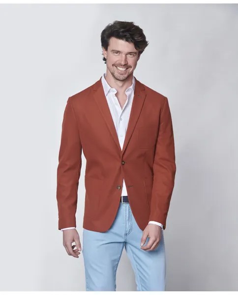 Обычный обычный мужской пиджак в оранжевом цвете Spagnolo, оранжевый