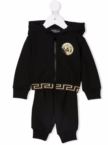 Versace Kids спортивный костюм с узором Greca