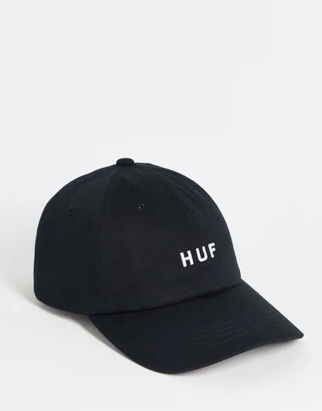 Черная кепка с логотипом HUF Essentials OG-Черный