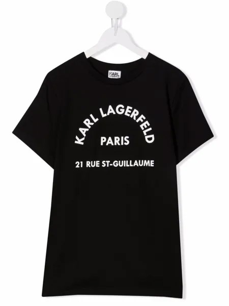 Karl Lagerfeld Kids футболка с логотипом