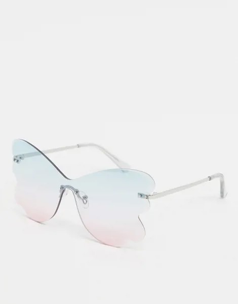 Солнцезащитные очки ASOS DESIGN-Серебристый