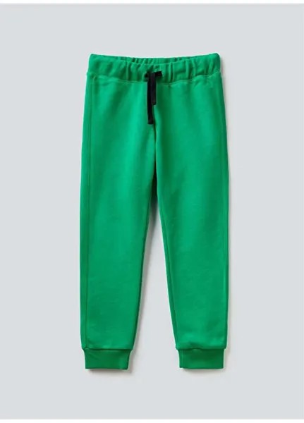 Длинные спортивные штаны для мальчиков зеленого цвета 3J68CF01O 108 Benetton