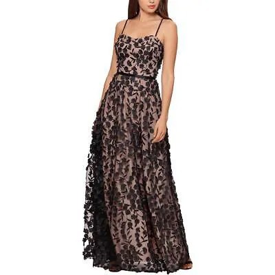 Женское черное прозрачное вечернее платье макси Xscape 8 BHFO 3879