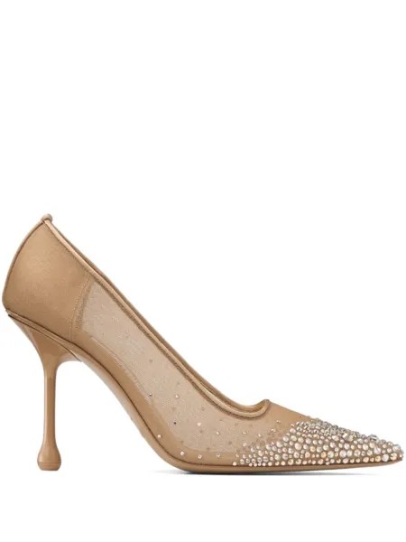 Туфли Jimmy Choo 95 мм Ixia, серый