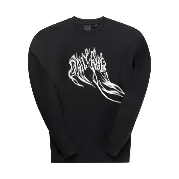 Футболка rolandis longsleeve black black Daily Paper, черный