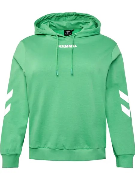 Толстовка Hummel Hoodie Hmllegacy Woman Hoodie Plus, цвет GREEN SPRUCE
