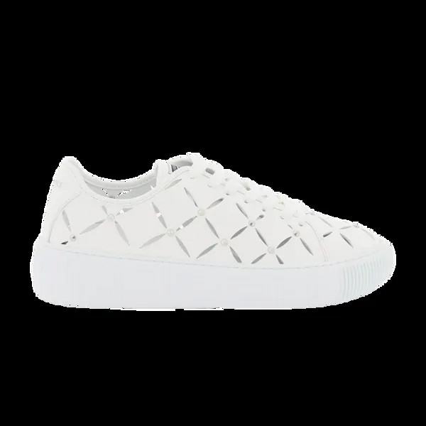 Кроссовки Versace Greca Sneaker 'Cut-Out Stud - White', белый