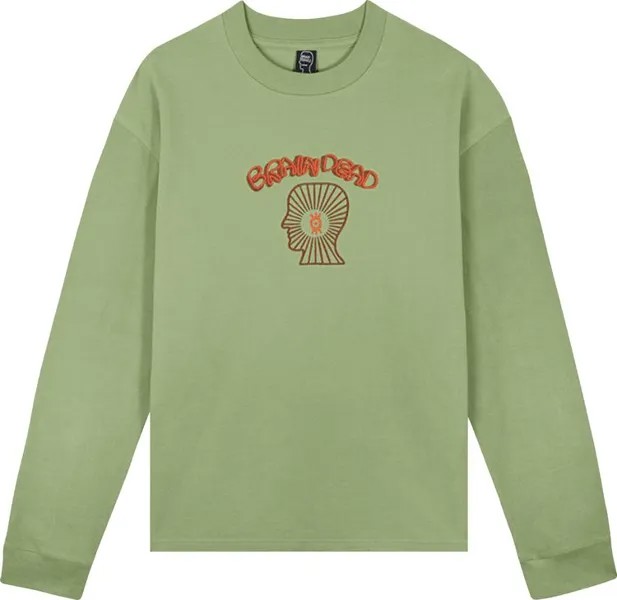 Рубашка Brain Dead Oracle Pique Long-Sleeve Shirt 'Green', зеленый
