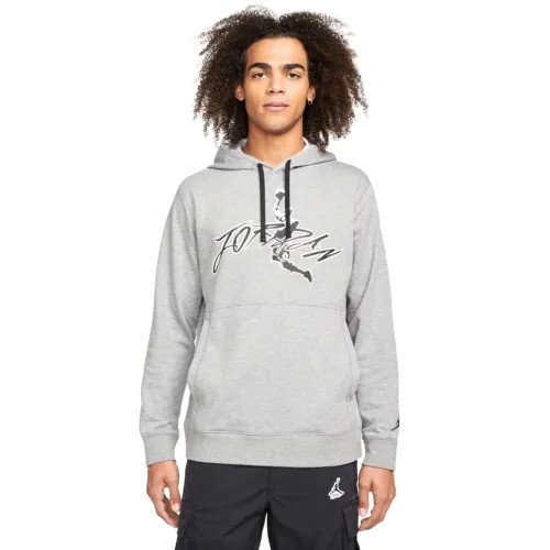 Мужская худи Jordan Grey Dri-FIT Air Fleece с графическим принтом (DJ0634 091)