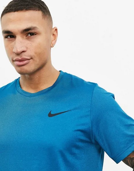 Синяя футболка Nike Training Dri-FIT Hyperdry-Голубой