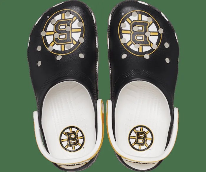 Классические сабо NHL Boston Bruins Crocs женские, цвет White