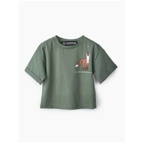 Футболка Happy Baby, размер 98, green