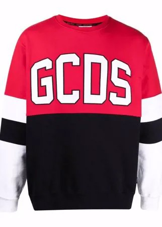 Gcds толстовка в стиле колор-блок с логотипом