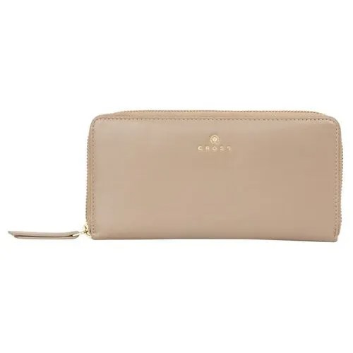 Кошелёк Cross Monaco Taupe, кожа наппа, гладкая, цвет бежевый, 19,5 x 10,2 x 2 см