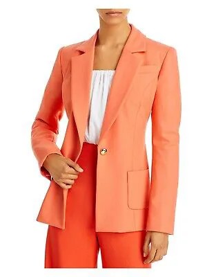 Женский пиджак SERGIO HUDSON оранжевого цвета с подплечниками и разрезами сзади 0