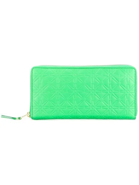 Comme Des Garçons Wallet кошелек с тисненым цветочным узором