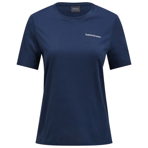 Функциональная рубашка Peak Performance Women's Explore Logo Tee, цвет Blue Shadow