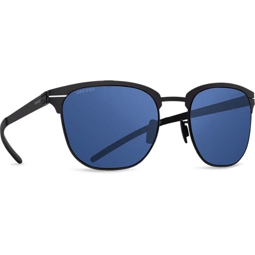 Солнцезащитные очки Gresso, круглые, с защитой от УФ, для мужчин, черный