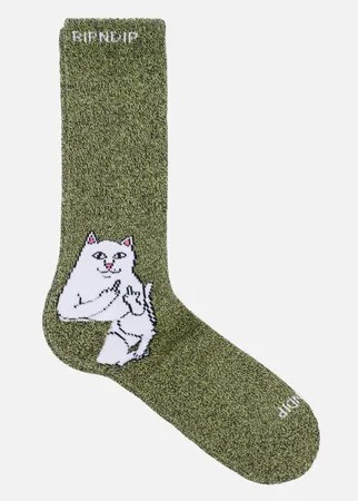 Носки RIPNDIP Lord Nermal, цвет зелёный, размер 40-46 EU