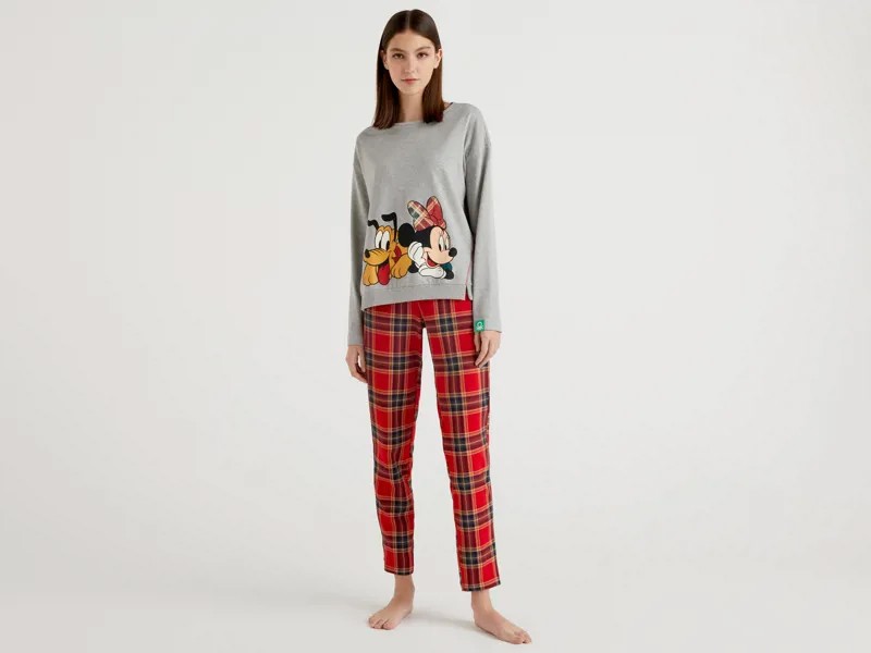 Пижама женская United Colors of Benetton 21A_3I8X3P2HD серая XS