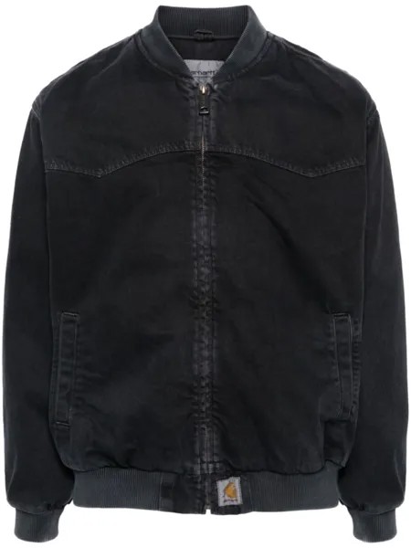 Carhartt WIP бомбер с выцветшим эффектом, черный