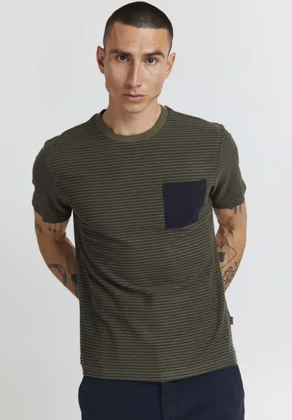 Футболка с принтом THOR STRIPED TEE Casual Friday, цвет beetle