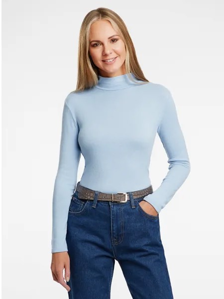 Водолазка женская oodji 15E11005-2 синяя 2XL