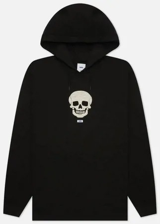 Мужская толстовка Vans Anaheim Needlework Skull Hoodie, цвет чёрный, размер XS