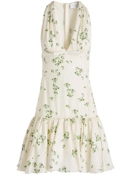 Giambattista Valli шелковое платье мини Lucky Love, белый
