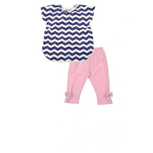Комплект одежды  Mini Maxi для девочек, легинсы и футболка, повседневный стиль, размер 92, голубой
