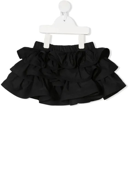 Elisabetta Franchi La Mia Bambina юбка из тюля с ярусными оборкам