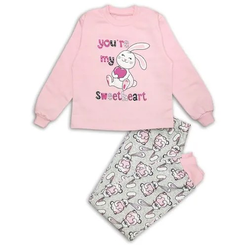 Пижама Веселый Малыш размер 116, розовый