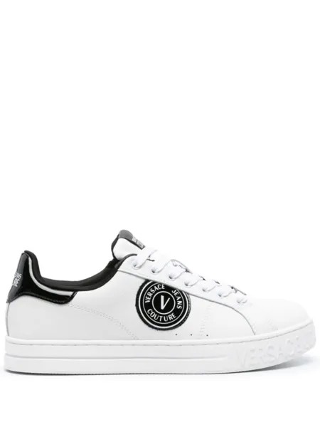 Versace Jeans Couture кроссовки Court 88 с нашивкой-логотипом, белый