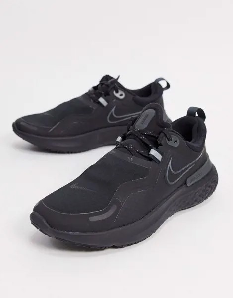 Черные кроссовки Nike Running React Miler Shield-Черный цвет